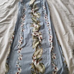 Floral Blue Maxi Dress